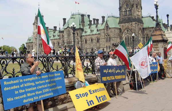 کانادا( اتاوا - تورنتو) - تظاهرات در محکومیت موج اعدام ها و نقض فاحش حقوق بشر توسط رژیم آخوندی