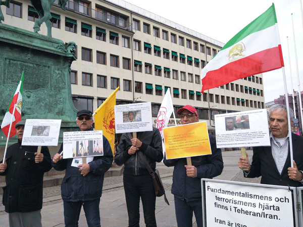 محکومیت موج اعدام ها و نقض حقوق بشر در ایران - تظاهرات در سوئد