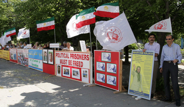 تظاهرات در تورنتو - کانادا: محکومیت موج اعدام ها و نقض حقوق بشر در ایران - حمایت از زندانیان سیاسی