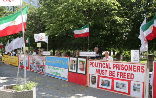 تظاهرات در تورنتو - کانادا: محکومیت موج اعدام ها و نقض حقوق بشر در ایران - حمایت از زندانیان سیاسی