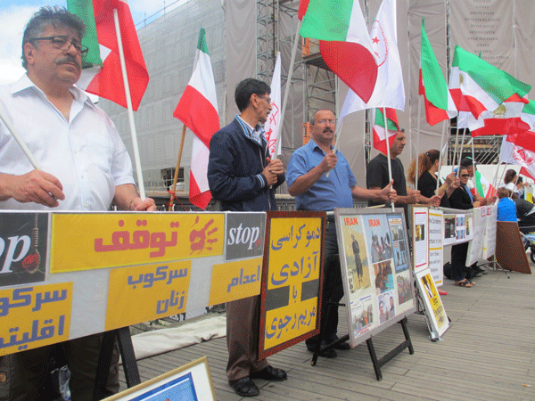 تظاهرات در محکومیت اعدام و سرکوب و نقض حقوق بشر در ایران در دانمارک