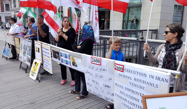 تظاهرات در محکومیت اعدام و سرکوب و نقض حقوق بشر در ایران در دانمارک