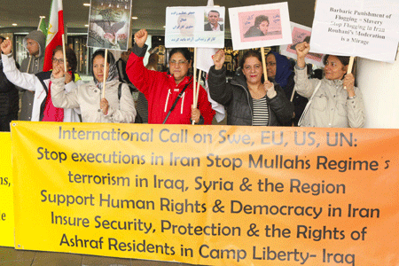 تظاهرات در سویٔد برای محکوم کردن موج اعدام ها و نقض حقوق بشر در ایران