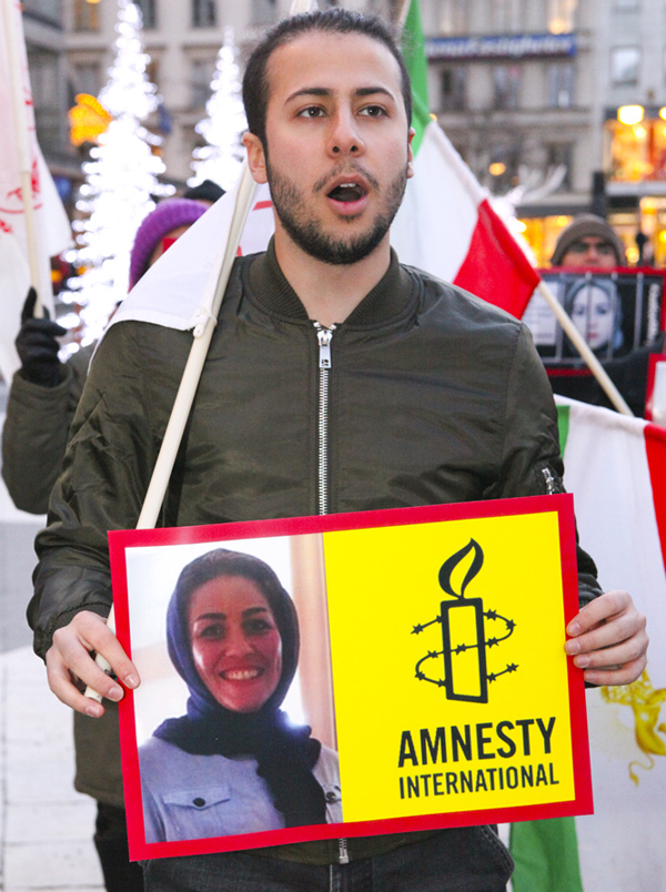 تظاهرات حامیان مقاومت ایران در استکهلم - همبستگی با جنبش دادخواهی و زندانی سیاسی مریم اکبری منفرد