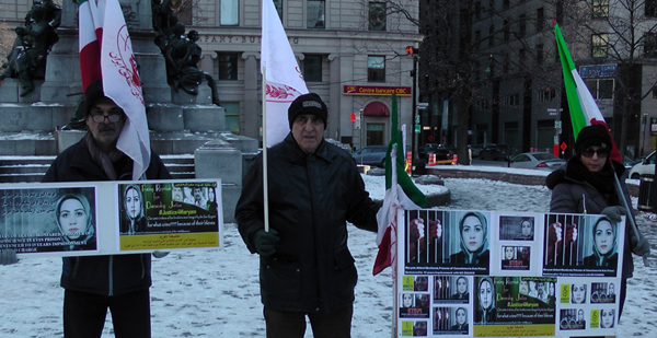 تظاهرات حامیان مقاومت در مونترال در محکومیت موج اعدام ها در ایران