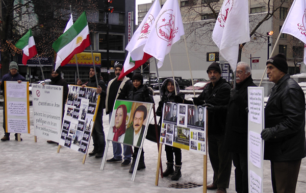 تظاهرات حامیان مقاومت در مونترال کانادا - فراخوان برای آزادی زندانیان سیاسی