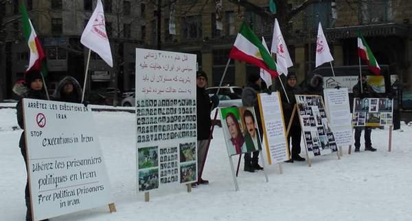 مونترال - کانادا - تظاهرات علیه موج اعدامها و جنایات رژیم آخوندی