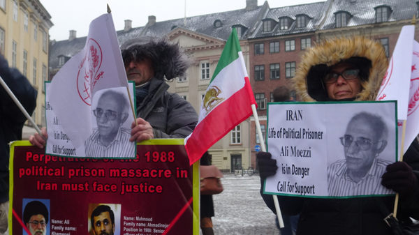 تظاهرات برای آزادی زندانیان سیاسی در دانمارک - کپنهاگ