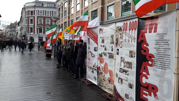تظاهرات در دانمارک - فراخوان برای آزادی زندانیان سیاسی در ایران