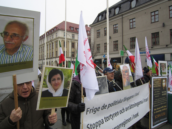 فراخوان برای آزادی زندانیان سیاسی در ایران - تظاهرات در سویٔد