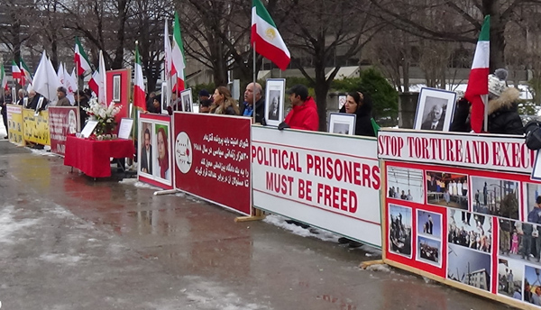 محکومیت موج اعدامها و نقض وحشتناک حقوق بشر در ایران - تظاهرات در تورنتو - کانادا