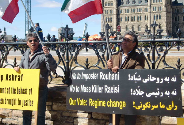 تظاهرات حامیان مقاومت علیه اعدام در ایران در شهرهای تورنتو و اتاوای کانادا
