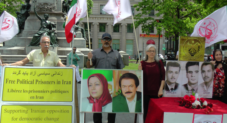 محکومیت موج اعدامها در ایران - تظاهرات حامیان مقاومت در مونترال - کانادا
