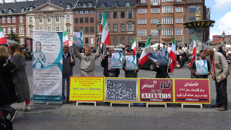 تظاهرات حامیان مقاومت در کپنهاگ - محکومیت موج اعدامها و نقض فاحش حقوق بشر در ایران