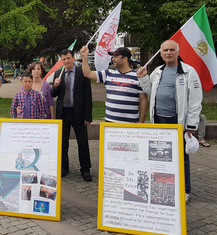 محکومیت نقض وحشتناک حقوق بشر در ایران - تظاهرات در سوئد - مالمو