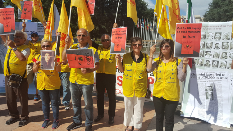 فراخوان به محاکمه سران رژیم آخوندی به خاطر جنایت علیه بشریت - تظاهرات در ژنو