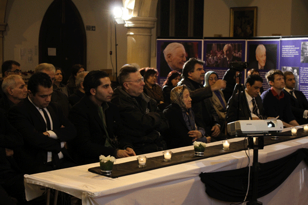 مراسم بزرگداشت لرد ایوبری در لندن توسط هواداران سازمان مجاهدین خلق ایران و شورای ملی مقاومت ایران