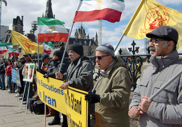 تظاهرات در کانادا در اعتراض به اعدام ها و نقض فاحش حقوق بشر در ایران