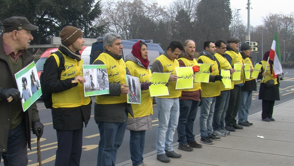 تظاهرات علیه اعدامها - فراخوان برای آزادی زندانیان سیاسی - ژنو
