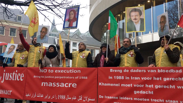 تظاهرات برای آزادی زندانیان سیاسی در ایران - هلند - لاهه