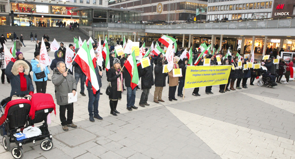 تظاهرات در سوئد - محکومیت نقض وحشتناک حقوق بشر در ایران - فراخوان به توقف اعدامها در ایران