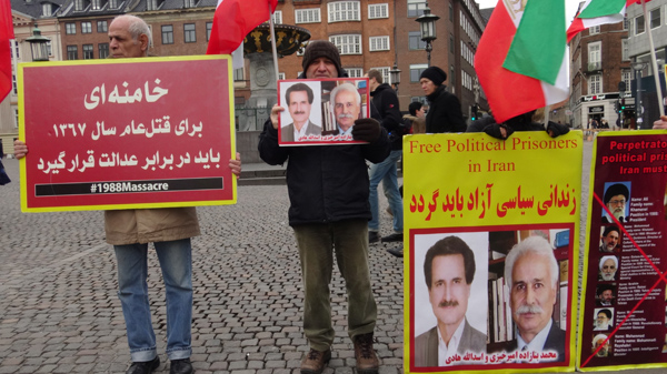 تظاهرات در کپنهاگ - حمایت از زندانیان سیاسی در ایران