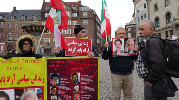 تظاهرات در کپنهاگ - حمایت از زندانیان سیاسی در ایران