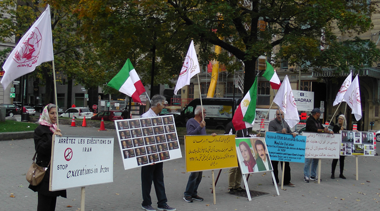 تظاهرات در کانادا - مونترال - محکومیت موج اعدامها در ایران 