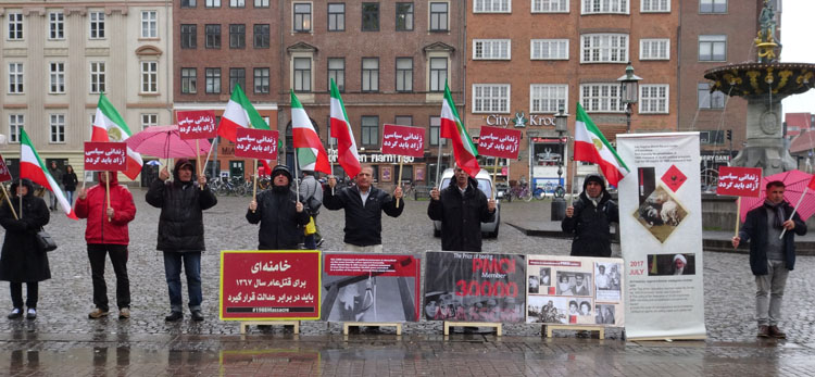 نه به اعدام در ایران - تظاهرات در دانمارک - کپنهاگ