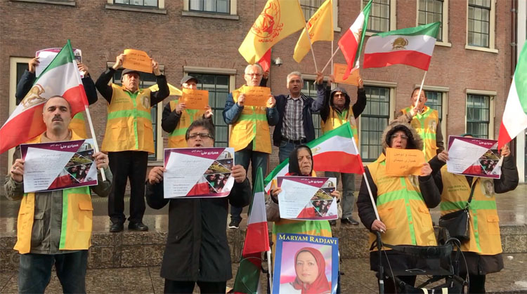 تظاهرات در هلند - محکومیت موج فزاینده اعدامها و نقض فاحش حقوق بشر در ایران
