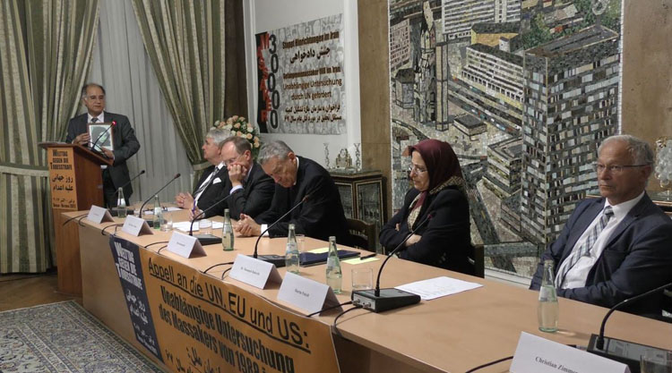 کنفرانس به مناسبت روز جهانی علیه اعدام در دفتر نمایندگی شورای ملی مقاومت در برلین 