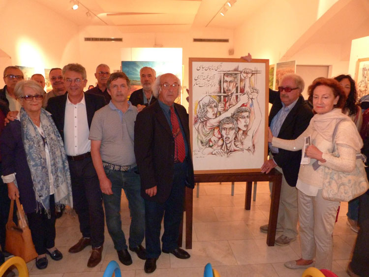 نمایشگاه آثار رضا اولیا در شهر پوجی بونسی در استان فلورانس در ایتالیا