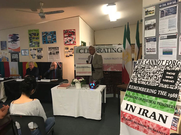 جلسه حقوق بشر در ایران بمناسبت روز جهانی حقوق بشر در استرالیا