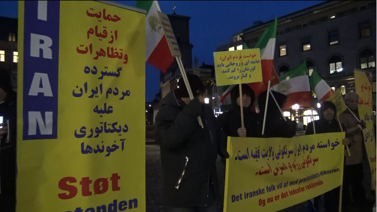 همبستگی با قیام ایران در دانمارک