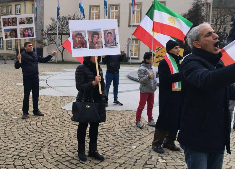 همبستگی با قیام ایران در لوگزامبورگ