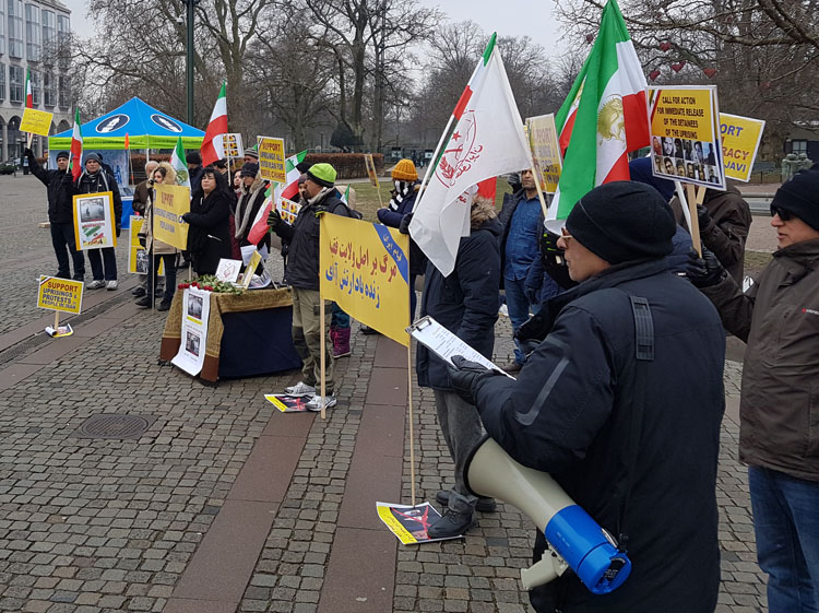 همبستگی با قیام مردم ایران در مالمو - سوئد
