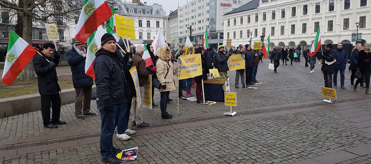 همبستگی با قیام مردم ایران در مالمو - سوئد