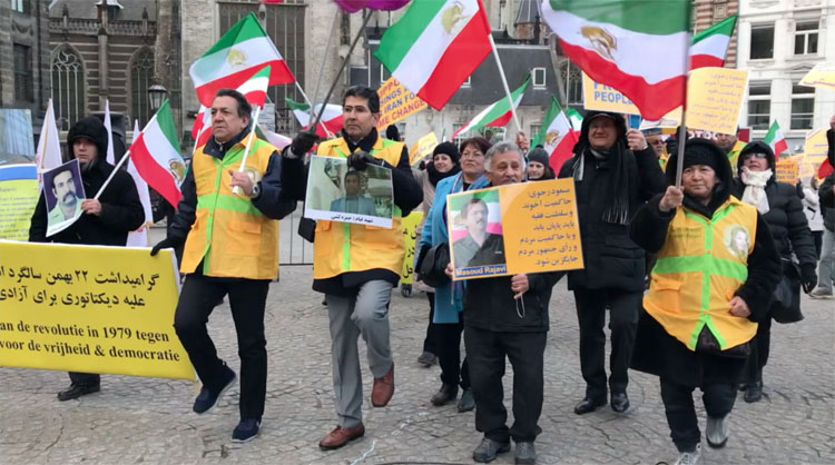همبستگی ایرانیان آزاده با قیام مردم ایران در هلند