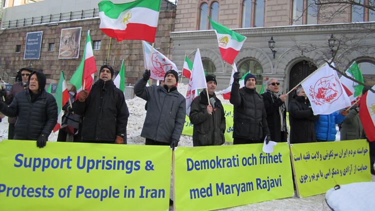 تظاهرات همبستگی با قیام مردم ایران در شهرهای سوید