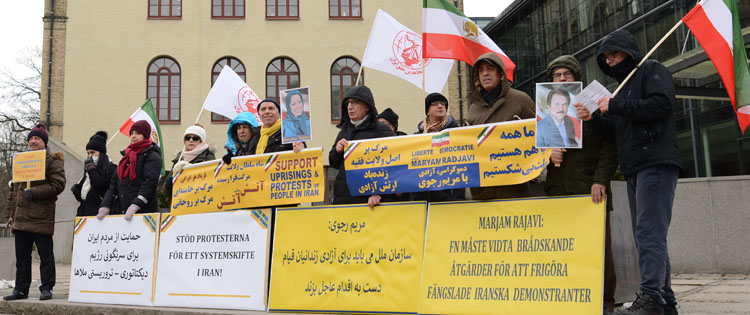 تظاهرات همبستگی با قیام مردم ایران در شهرهای سوید