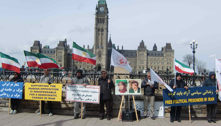 تظاهرات در کانادا - محکومیت نقض فاحش حقوق بشر در ایران