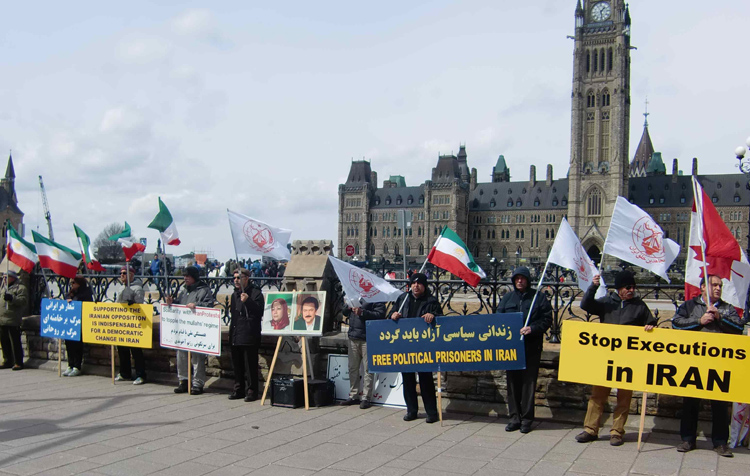 تظاهرات در کانادا - محکومیت نقض فاحش حقوق بشر در ایران