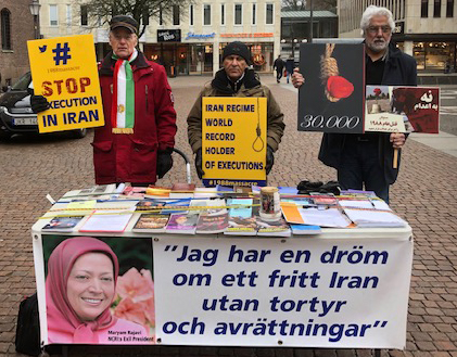 تظاهرات ایرانیان در سوئد علیه نقض وحشتناک حقوق بشر در ایران