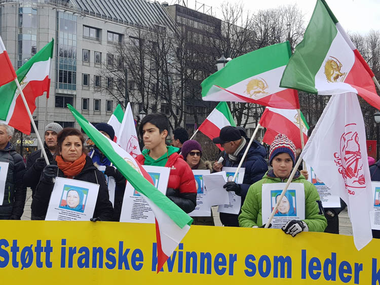 نروژ - تظاهرات در محکومیت نقض حقوق بشر در ایران