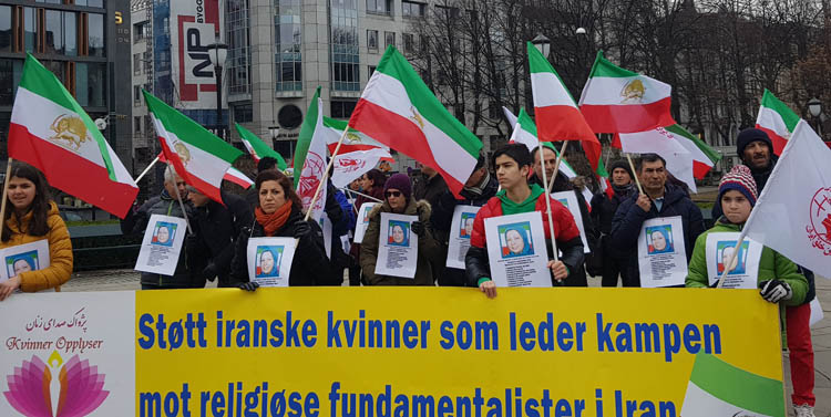 نروژ - تظاهرات در محکومیت نقض حقوق بشر در ایران