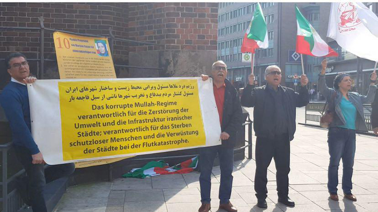 آلمان - همبستگی ایرانیان آزاده با هموطنان سیلزده در سراسر ایران