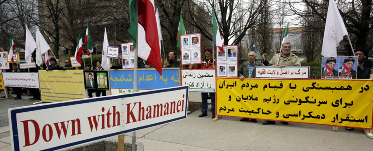 تظاهرات ایرانیان آزاده در کانادا - حمایت از لیست‌گذاری سپاه پاسداران خامنه ای