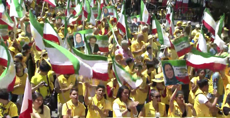 تظاهرات ایرانیان در واشنگتن - حمایت از مقاومت ایران و قیام مردم