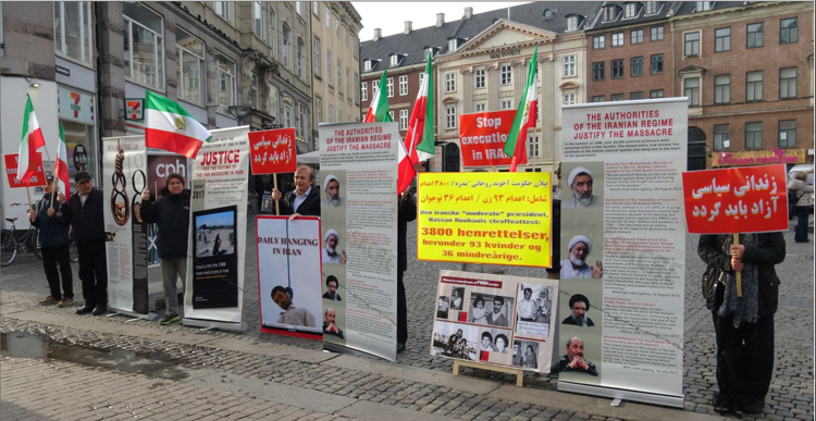 تظاهرات در دانمارک - محکومیت موج فزاینده اعدام‌ها و سرکوب در ایران