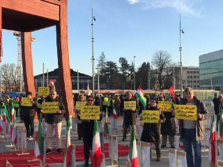 همبستگی و حمایت ایرانیان آزاده در ژنو با قیام سراسری مردم ایران